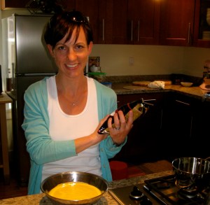 Jill in her cake studio