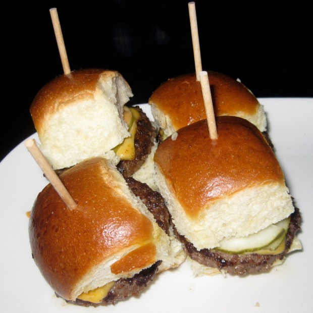 Trendy beef sliders...