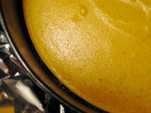 Cheesecake make pull away from edges of pan.