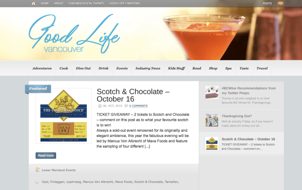 Good Life Vancouver web shot