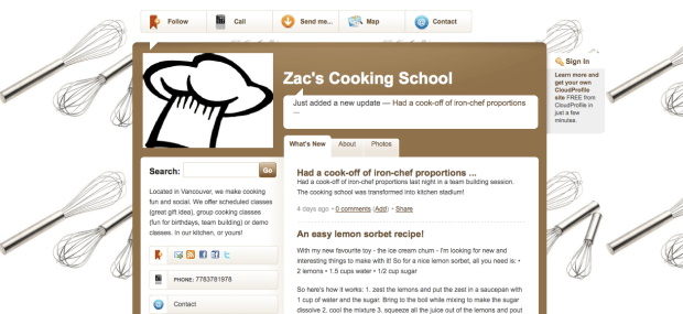 Zacs Cooking School