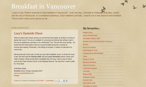 Breakfast in Vancouver