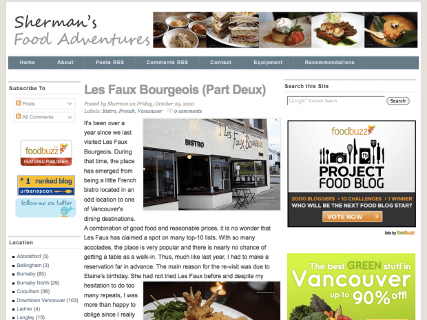 Sherman's Food Adventures