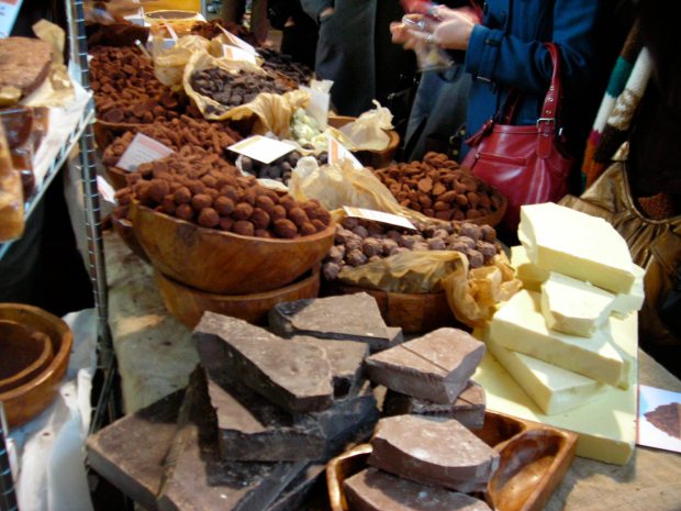A chocolatier in Borough Market, South London.