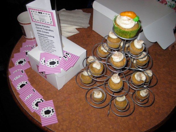 Third place winner - sweet potato carrot cupcakes!!!
