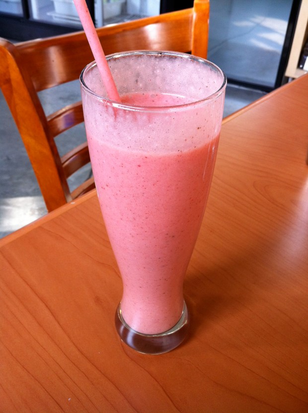 The Strawberry Blonde smoothie: to die for!