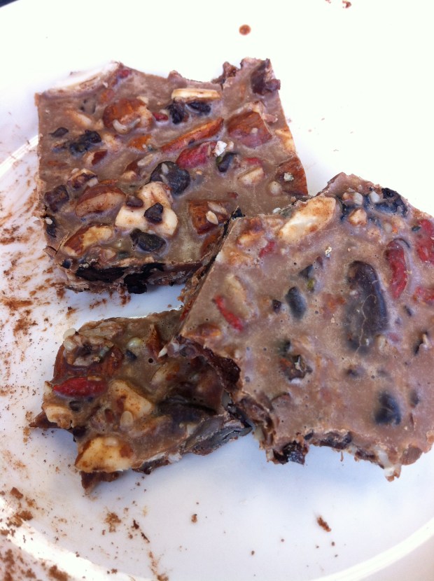 Adam Hart's homemade healthy chocolate brittle