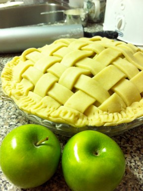First lattice crust apple pie - from scratch!