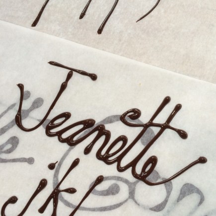 Chocolate writing