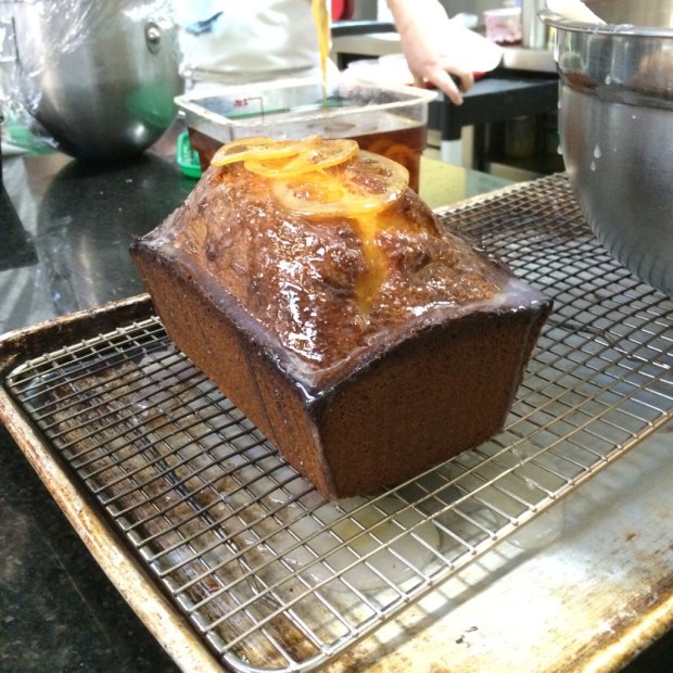 Oh ya, and we made pound cake with sour cream glaze and candied lemons. 
