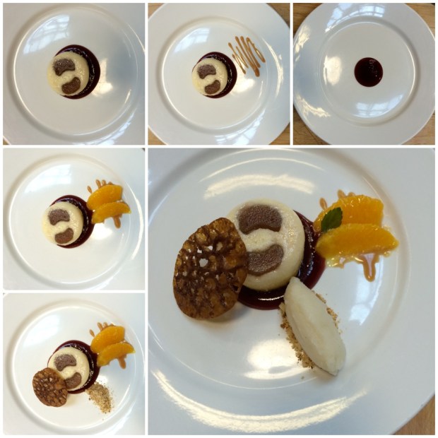 How semolina pudding comes together. 