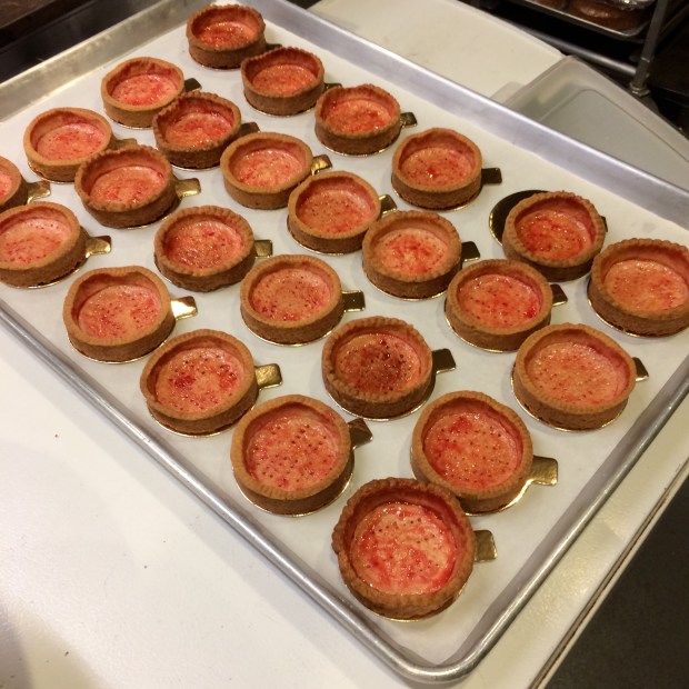 Tarts ready for berries and filling. 