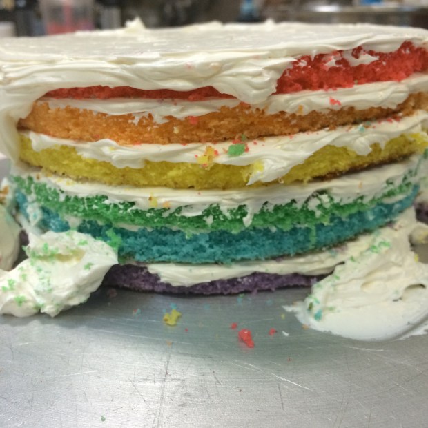 I finally made a pinterest-idea cake. 