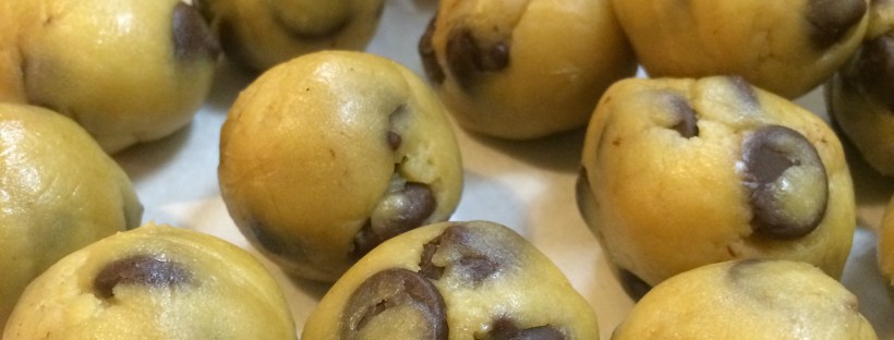 Chocolate chip cookie dough balls